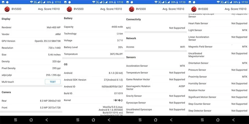 Blackview BV5500 водонепроницаемый противоударный прочный мобильный телефон android 8,1 5," MTK6580 четырехъядерный 2 ГБ+ 16 Гб 3g смартфон с двумя sim-картами