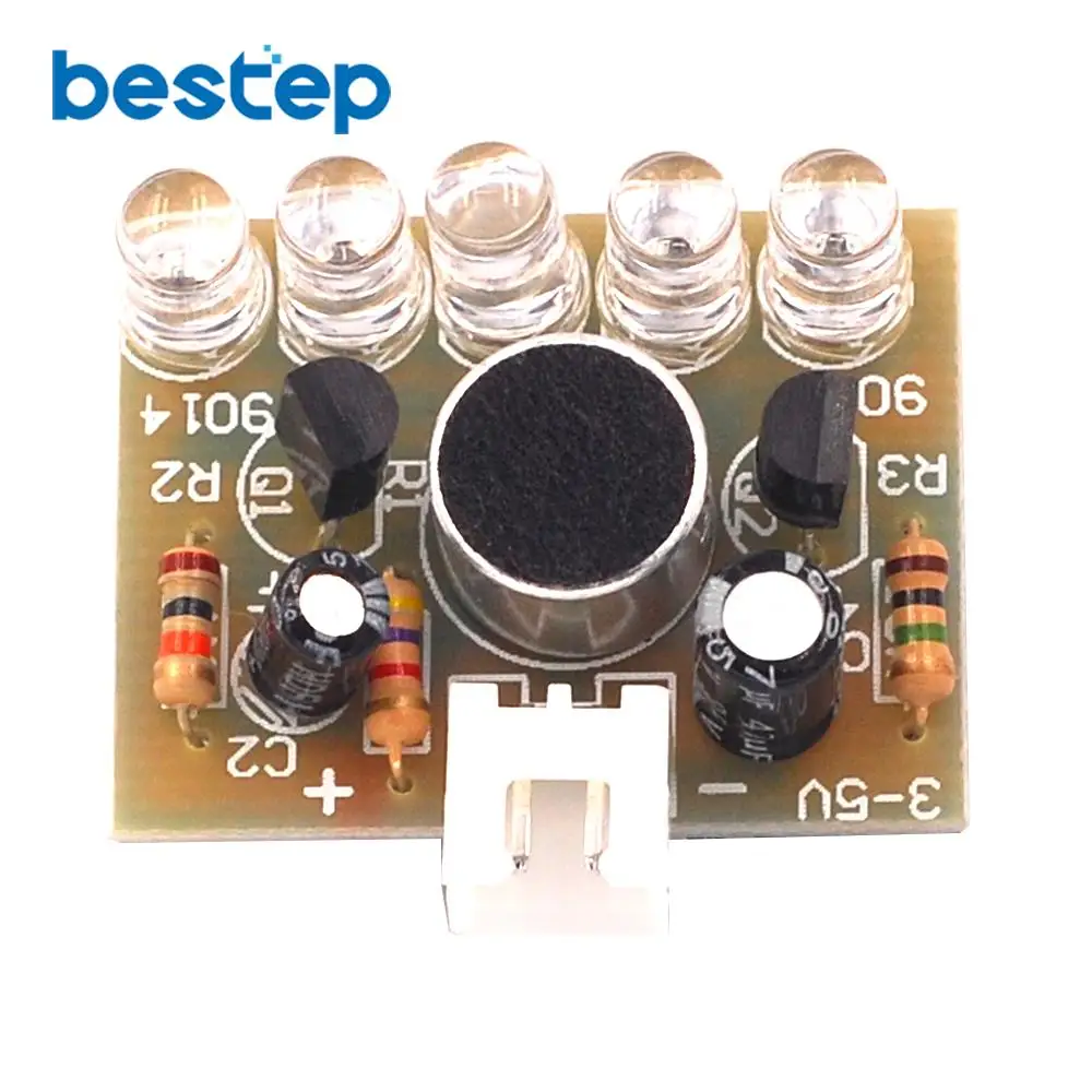 Электронные забавные наборы голосовое управление светодиодная лампа сделай сам