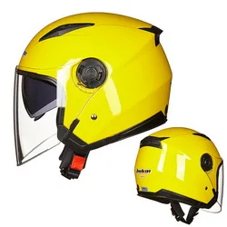Yelllow Мотоциклетный шлем с открытым лицом Capacete мотоциклетный шлем cicleta Cascos Para мото гоночный мотоциклетный винтажный шлем C28 - Цвет: Yelllow