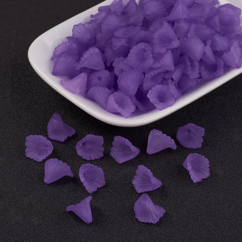 Lilac Прибл. 1900 шт/500 г матовый цвет, окрашенные прозрачные акриловые бусины для самостоятельного изготовления ювелирных изделий, поделки, декорации 12x12x1,5 мм, отверстие: мм - Цвет: Lilac