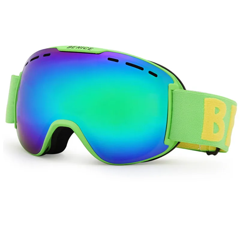 Benice лыжные очки для взрослых мужчин женщин двойные Анти туман Сноуборд Снег 2020