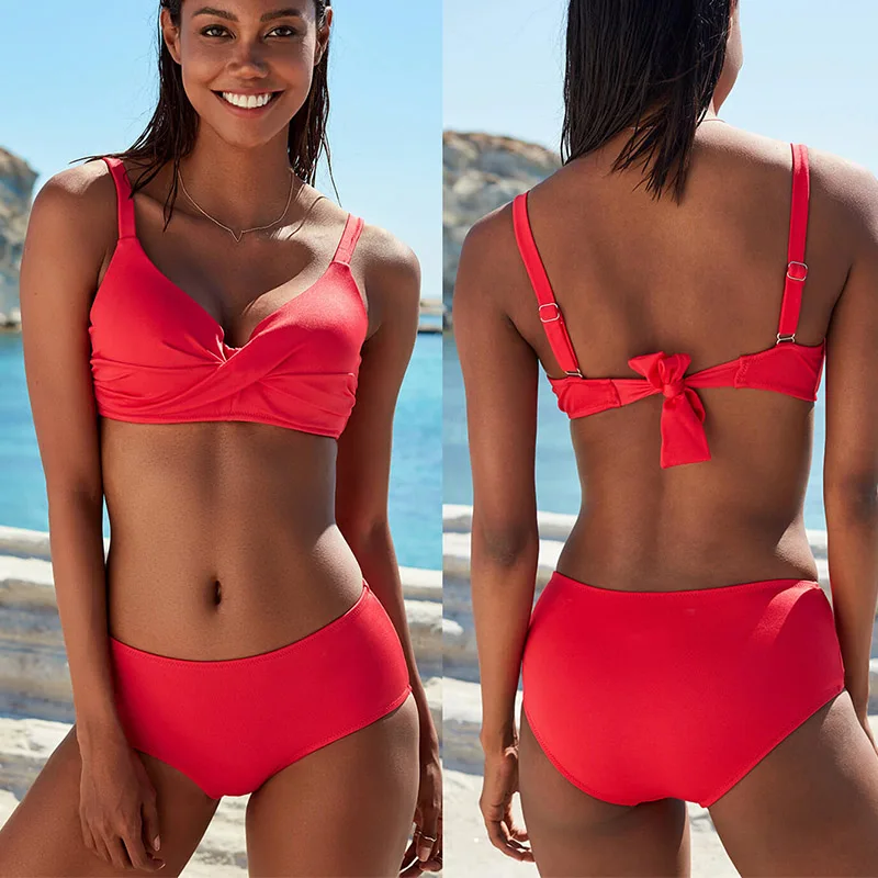 

sexy print push up bikini set swimsuit women high waist bikini bathing suit female brazilian bandage swimwear biquini beach wear