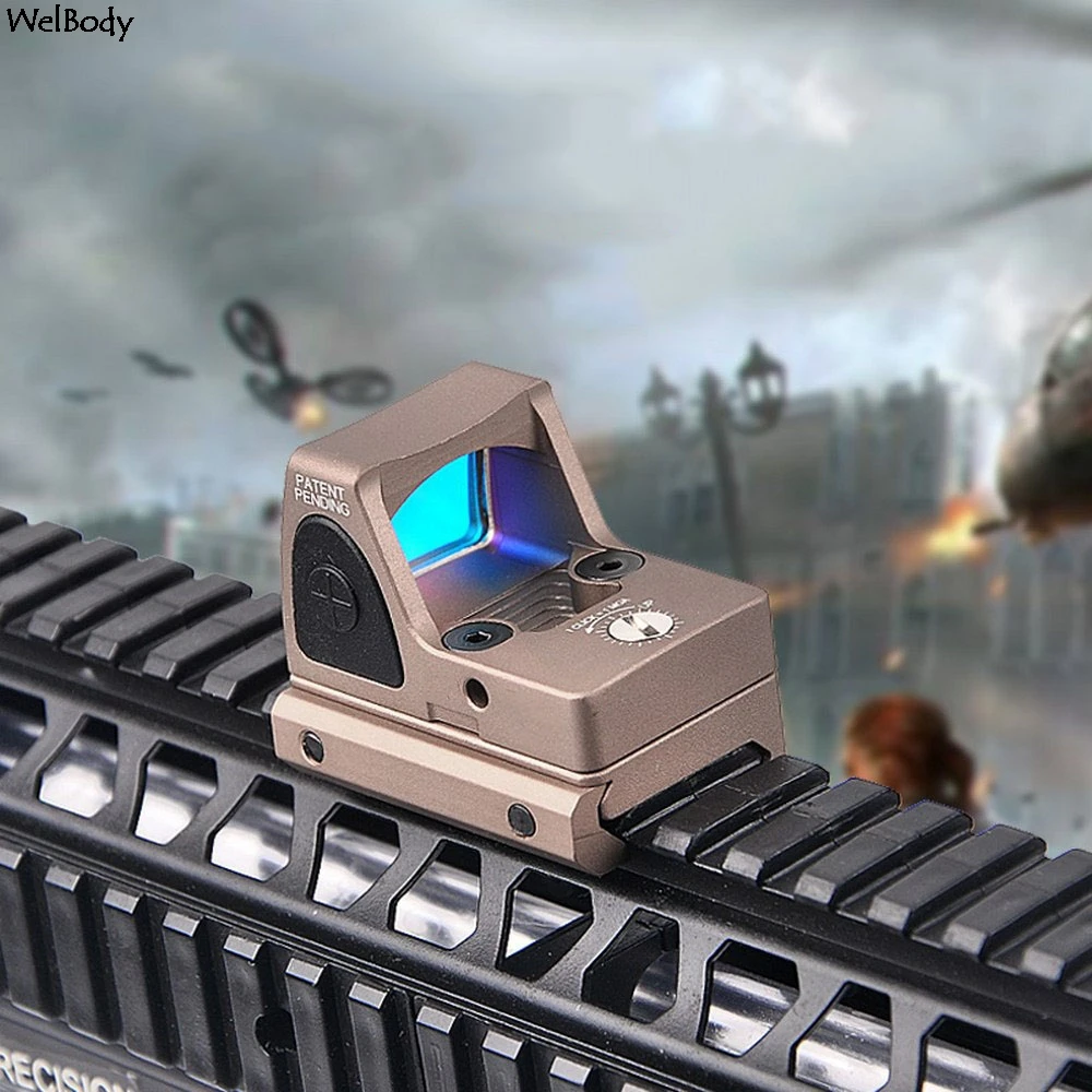 Охотничий оптический прицел Glock с красной точкой регулируемой яркостью прицелы