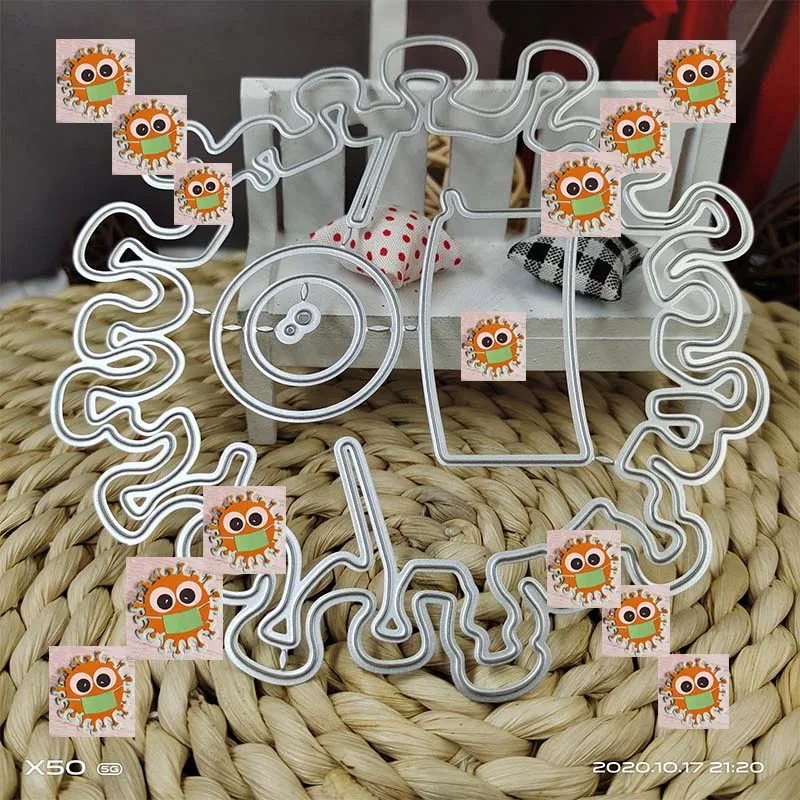 Вирус подходит для металлической резки ШТАМПОВКИ DIY режущий штамп различные