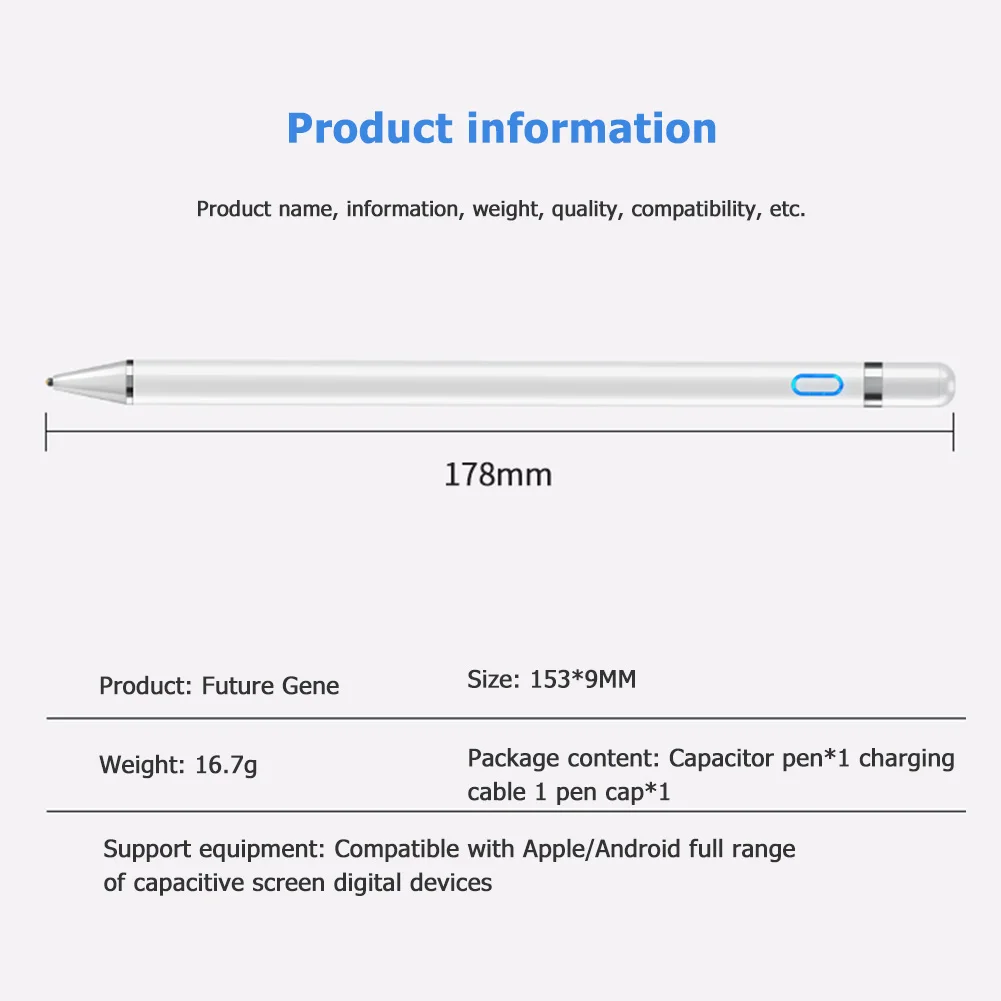 

Universal Stylus Pen for iPad iPhone Android Phone Drawing Tablet Smartphone Touch Pencil Capacitive Screen Pen Accessories