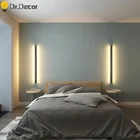 Скандинавская светодиодсветодиодный настенная лампа, минималистичные алюминиевые бра, комнатное освещение, прикроватная лампа для гостиной, спальни, домашний декор, зеркальный светильник для туалетного столика