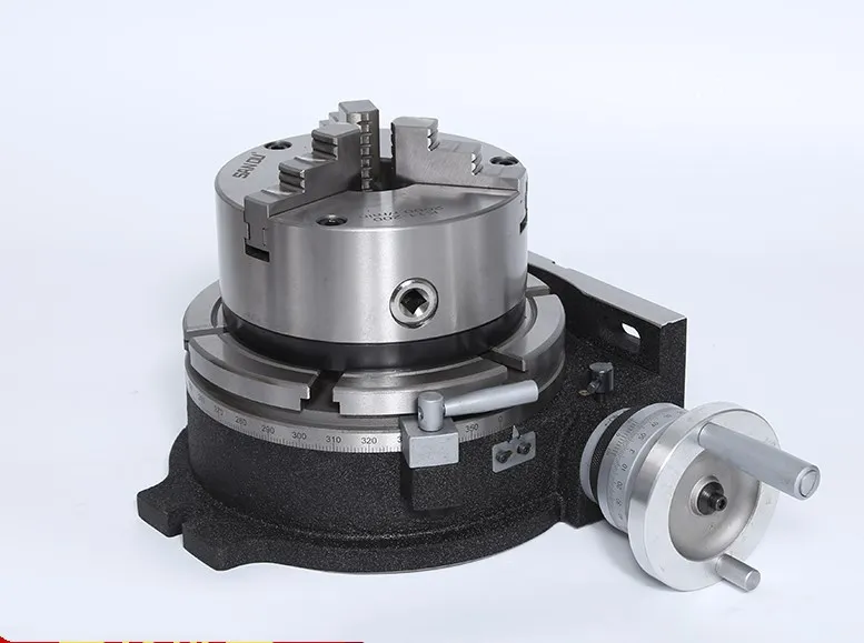 

HV-4 indexing plate vertical and horizontal turntable with 80mm 3" chuck for CNC milling, drilling and grinding machines