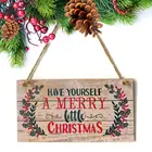 Деревянная дверь, подвеска, Рождественское украшение, Рождественское украшение для дома, 2021, новый год, Рождественская елка, подвеска, рождественские подарки