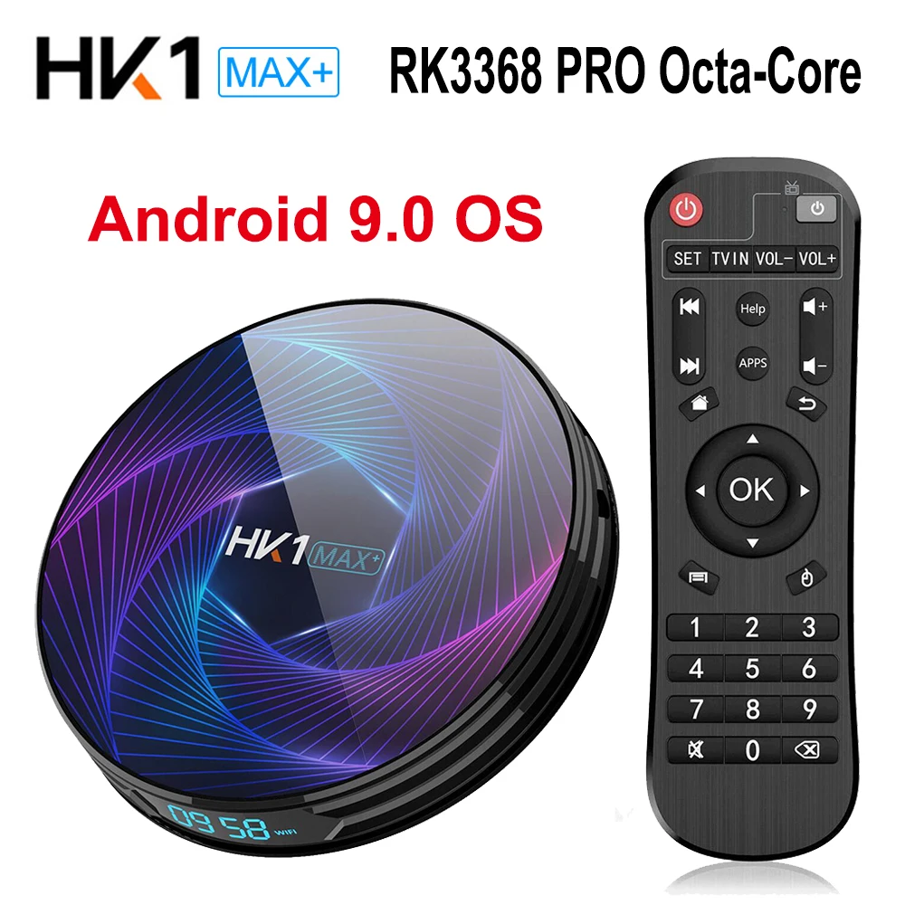ТВ приставка HK1 MAX Plus Android 9 0 8 ядер 4 + 128/64 ГБ 2 ГГц 4K|ТВ-приставки и медиаплееры| |