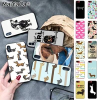 maiyaca animals dogs dachshund phone cover for apple iphone 11 pro 8 7 66s plus x xs max 5s se xr cases