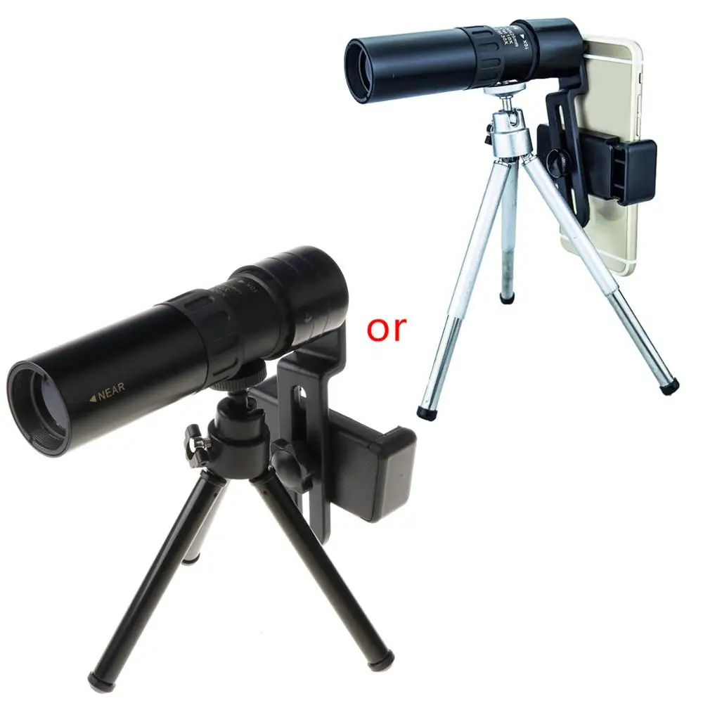 

4K 10-300x40mm Zoom Stretchable Monocular Telescope with Phone Mount and Tripod