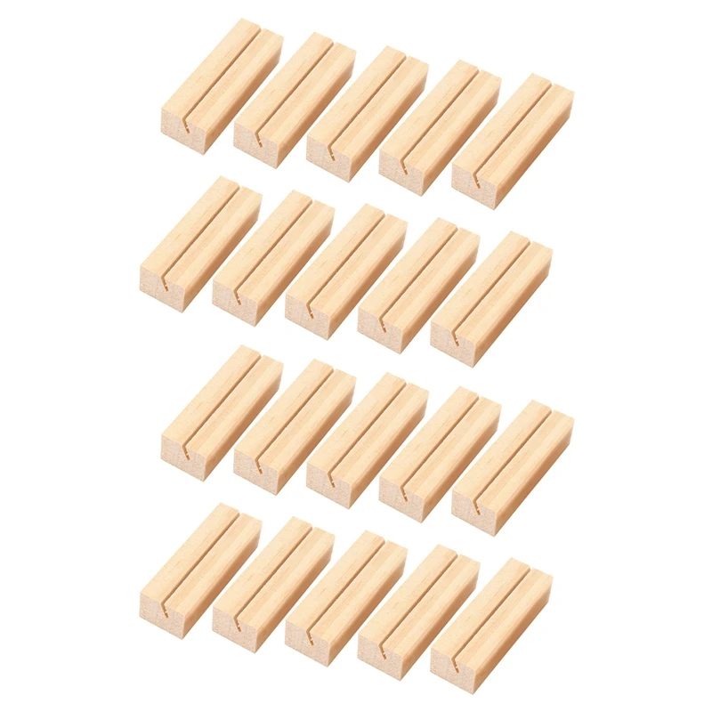 

40 шт., деревянные держатели для карт