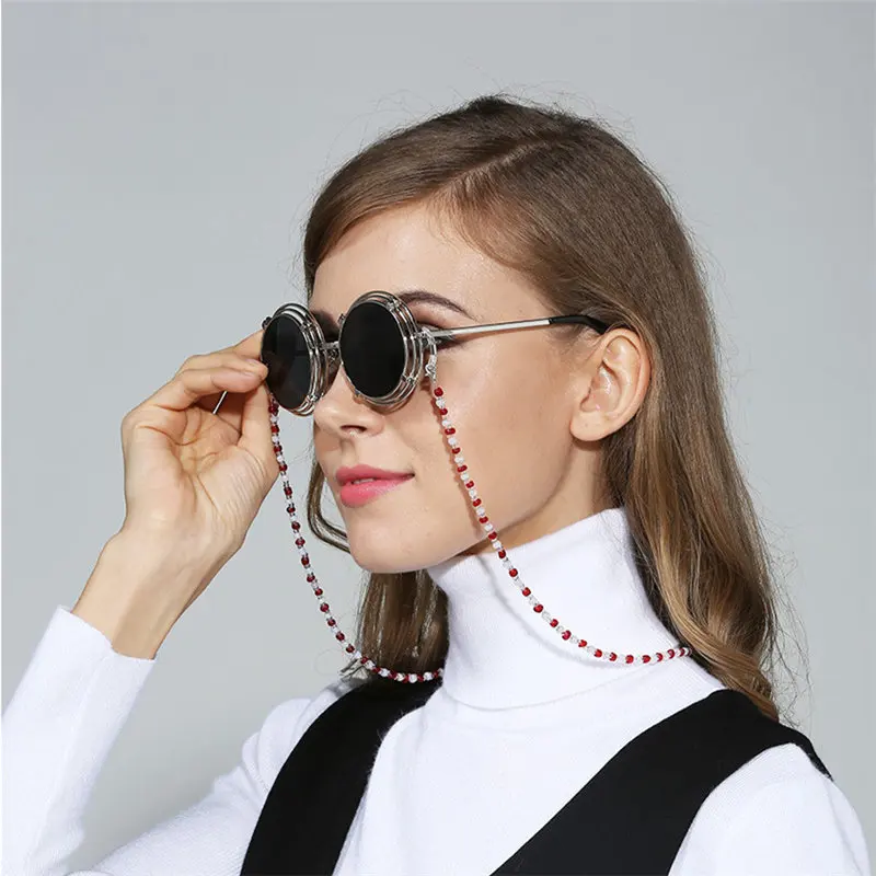 1 шт. модная женская противоскользящая цепочка для очков чтения солнцезащитных