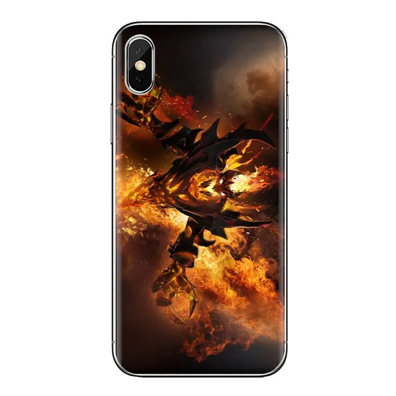 Прозрачный мягкий чехол с отделением для кредитных Nevermore dota 2 героя SHADOW FIEND Samsung