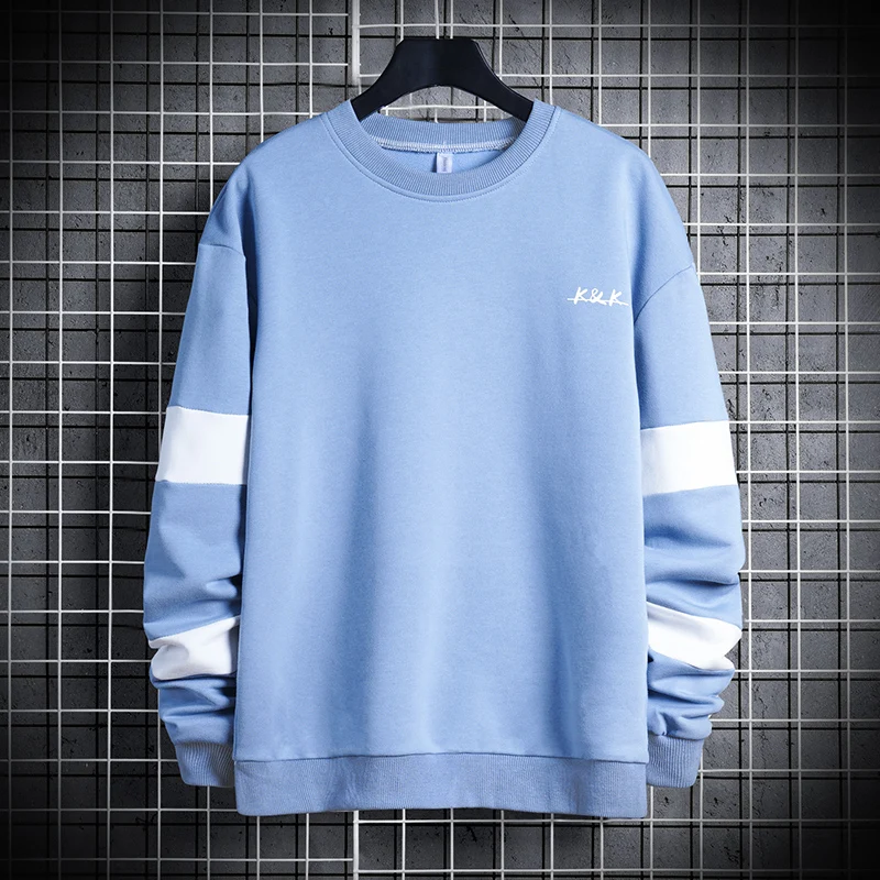 

Autumn Sweatshirt Men New High Street Hoodies Mens Causal Long Sleeve Patchwork Harajuku Sweatshirts Spring Men Tops Streetwear