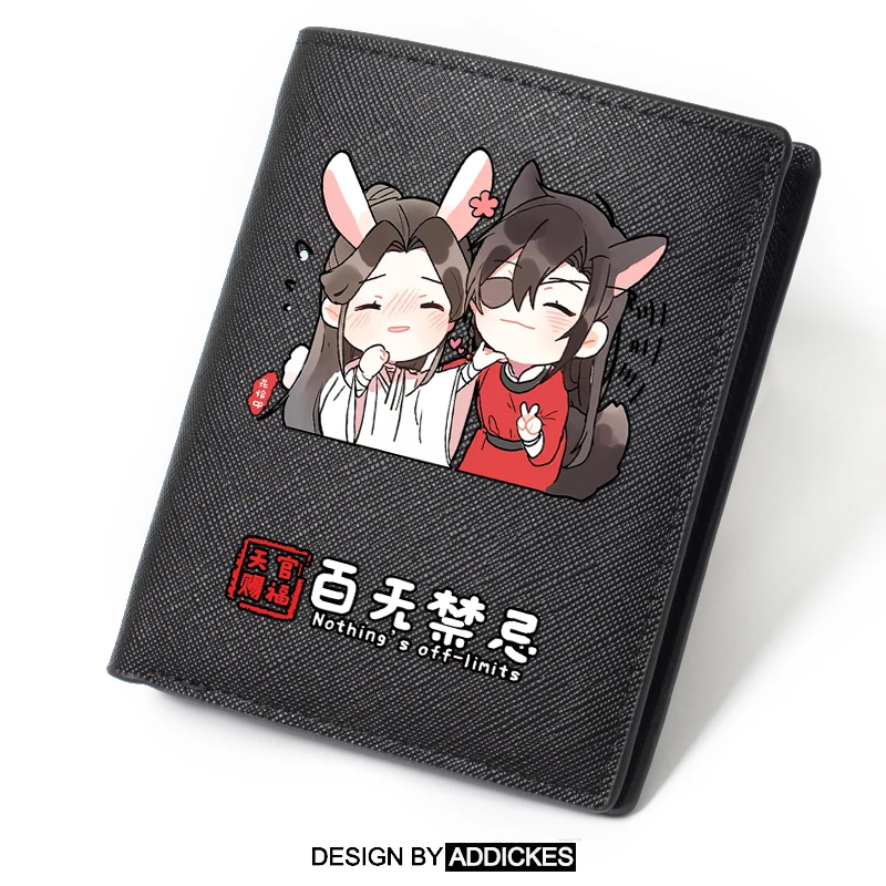 Складной кошелек из ПУ кожи с рисунком аниме Tian Guan Ci Fu Hua Cheng Xie Lian короткий Длинный