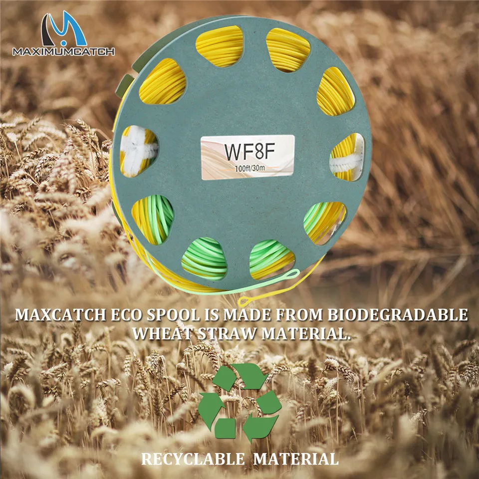 Maximumcatch 90FT 4wt 8wt двухцветная леска для ловли нахлыстом Вес вперед плавающая с двумя