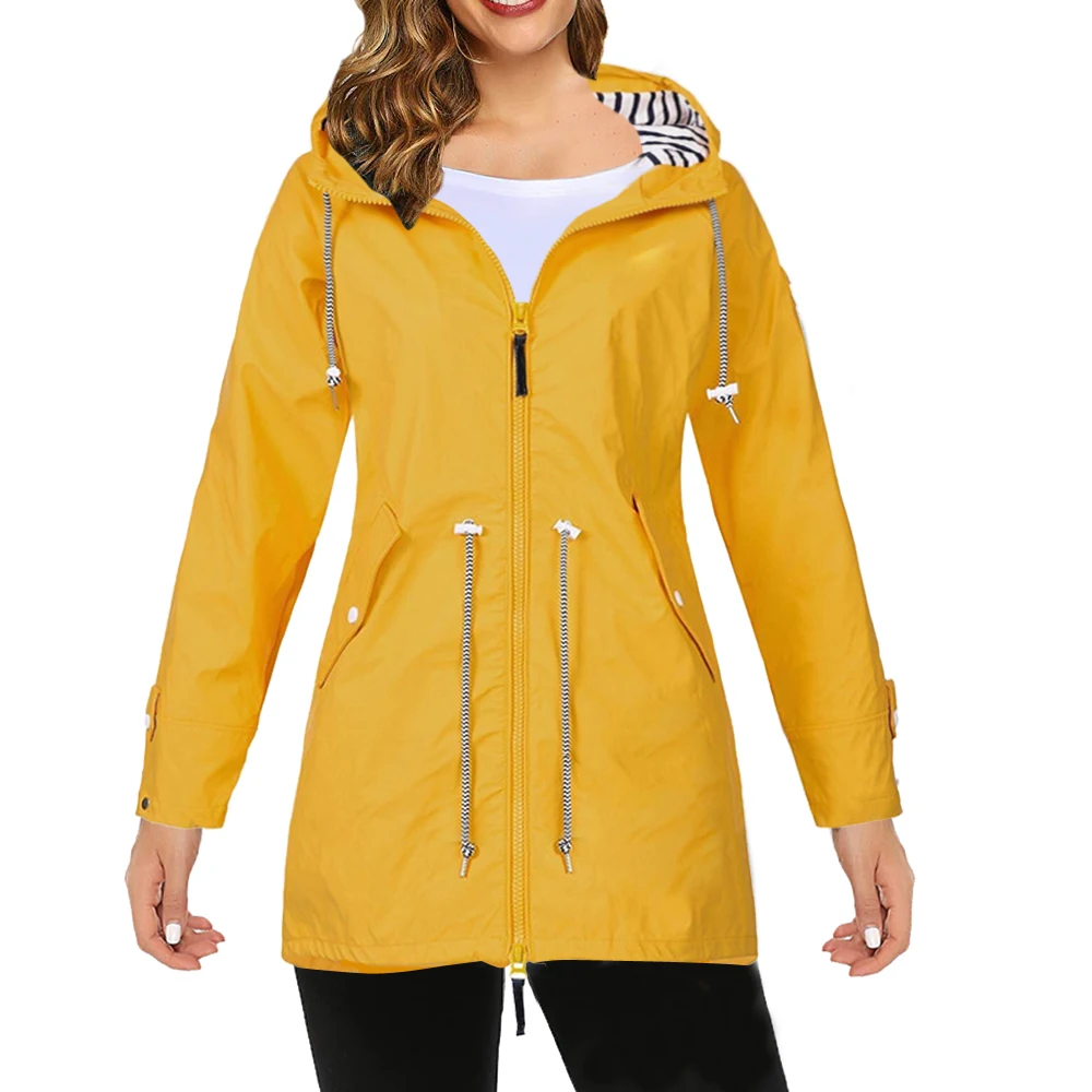 

2020 Women Jacket Coat Waterproof Transition Jacket Outdoor Hiking Clothes Lightweight Raincoat Women's Raincoat Camp Jackets
