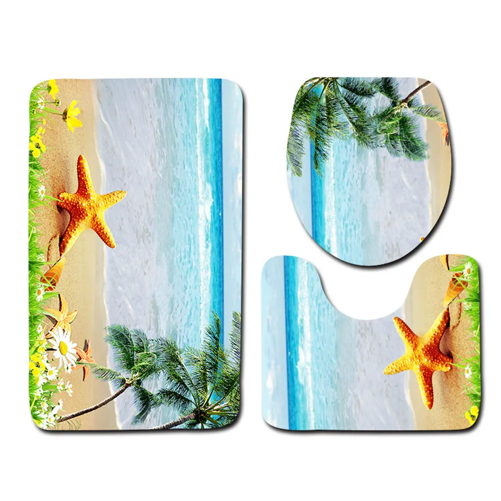 Мягкий хлопковый нескользящий крутой стильный ковер пол туалет коврик для