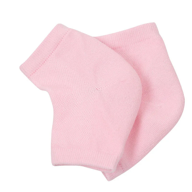 Pink 2 шт = 1 пара силиконовые влажные трещины пятки носки с гелевой подошвой защита пятки рукава увлажняющие пятки подушки лодыжки носки для ухода за ногами - Цвет: Pink