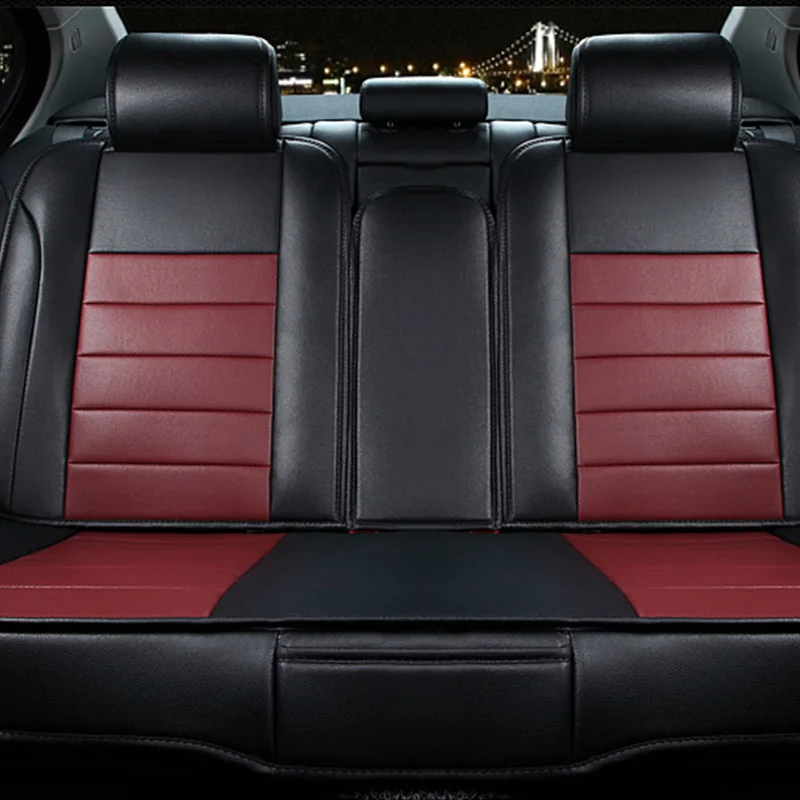 Роскошный чехол для автомобильного сиденья из искусственной кожи