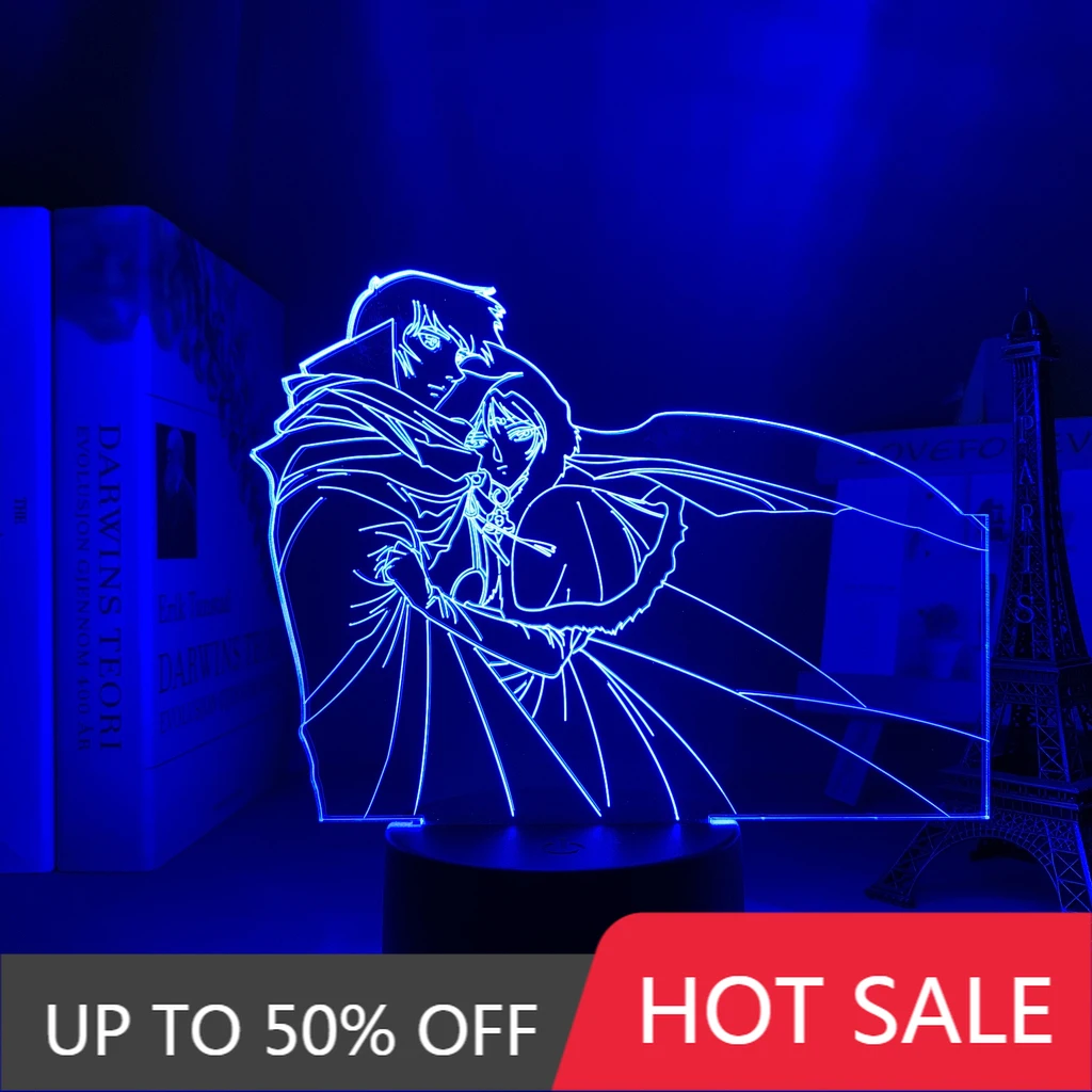 Anime Record of Lodoss War Led Light for Bedroom Decor Night Light Kids Birthday Gift Manga Record of Lodoss War 3d Lamp Bedside