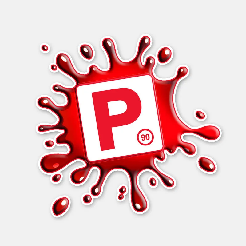 

Personality 12.2CM*12CM Funny SPLASH P Warning Window Motorcycle Decal Car Sticker