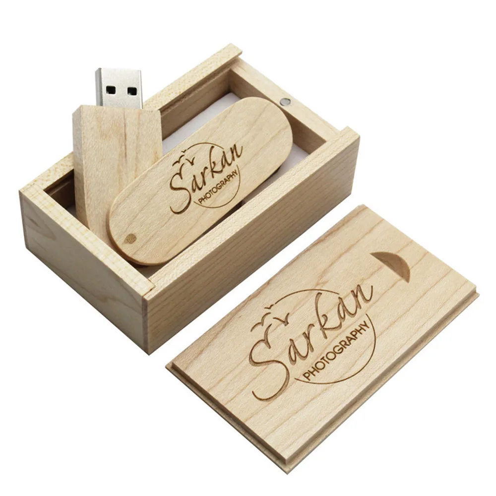 Usb-флеш-накопитель деревянный с логотипом на заказ 4 ГБ 8 16 32 | Компьютеры и офис