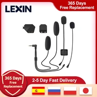 lexin lx et com intercom headsetclip set for fullhalf helmet with high quality and loud sound bluetooth headphone jack plug