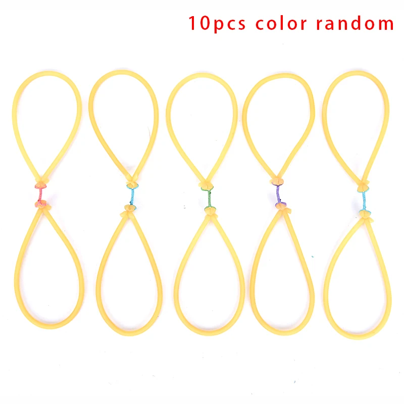 10 шт. эластичные банджи рыболовная Резиновая лента для рыбалки съемки Рогатка