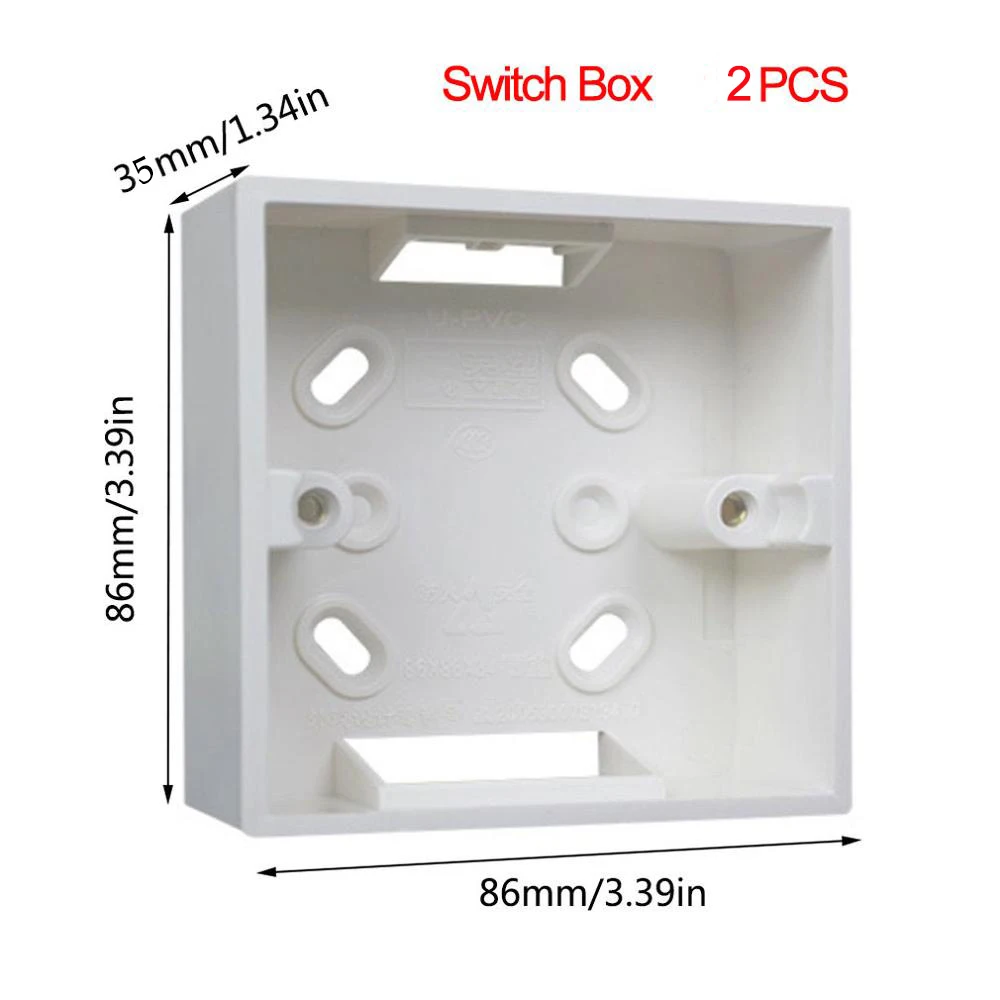 2xSurface Switch Box Xiao mi Aqara настенный выключатель Умный ZigBee Zero Line Fire Wire светильник с дистанционным управлением беспроводной ключ настенный выключатель без нейтрального mi Home - Цвет: 2xSurface Switch Box
