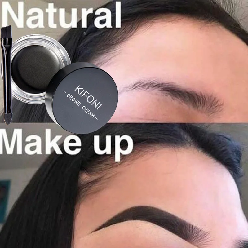 Гель-крем для бровей водостойкий устойчивый к размазыванию с помощью кисти