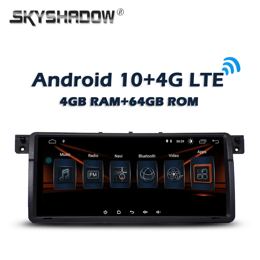 Carplay DSP 8 дюймов Android 10 0 4 Гб + 64 4G LTE автомобильный DVD плеер GPS WIFI Bluetooth RDS радио для BMW 3