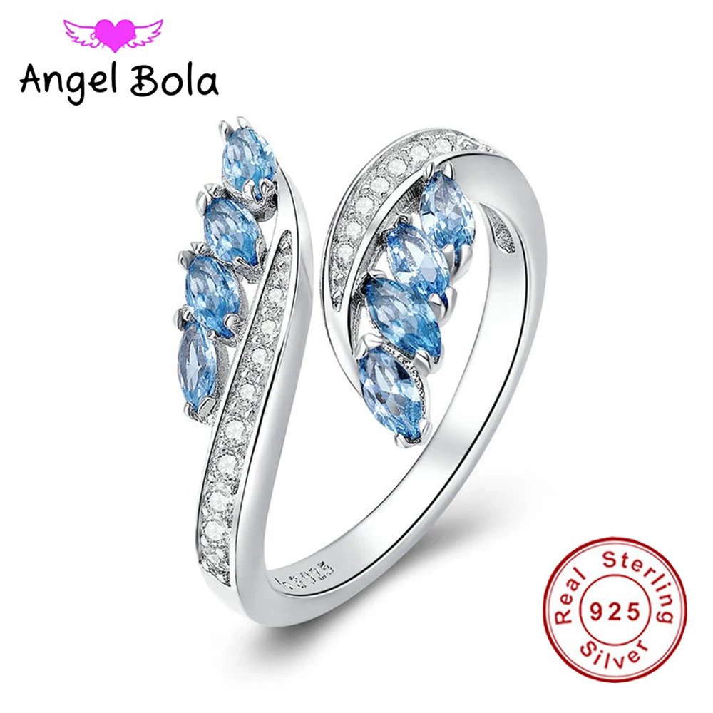 

Женское регулируемое кольцо из серебра 925 пробы, с австрийским кристаллом