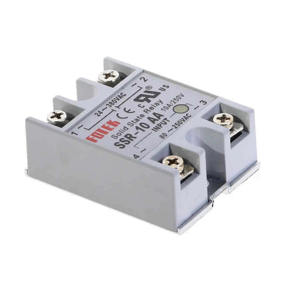 1 шт. Твердотельный релейный модуль 80 250 В 10 А 24 380 в перем. Тока|solid state relay|state relay