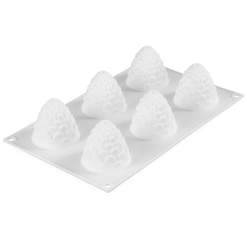 6 Cavities Pine Cones Silicone Mold for DIY Handmade Candle Making 3D Molds Wax | Дом и сад