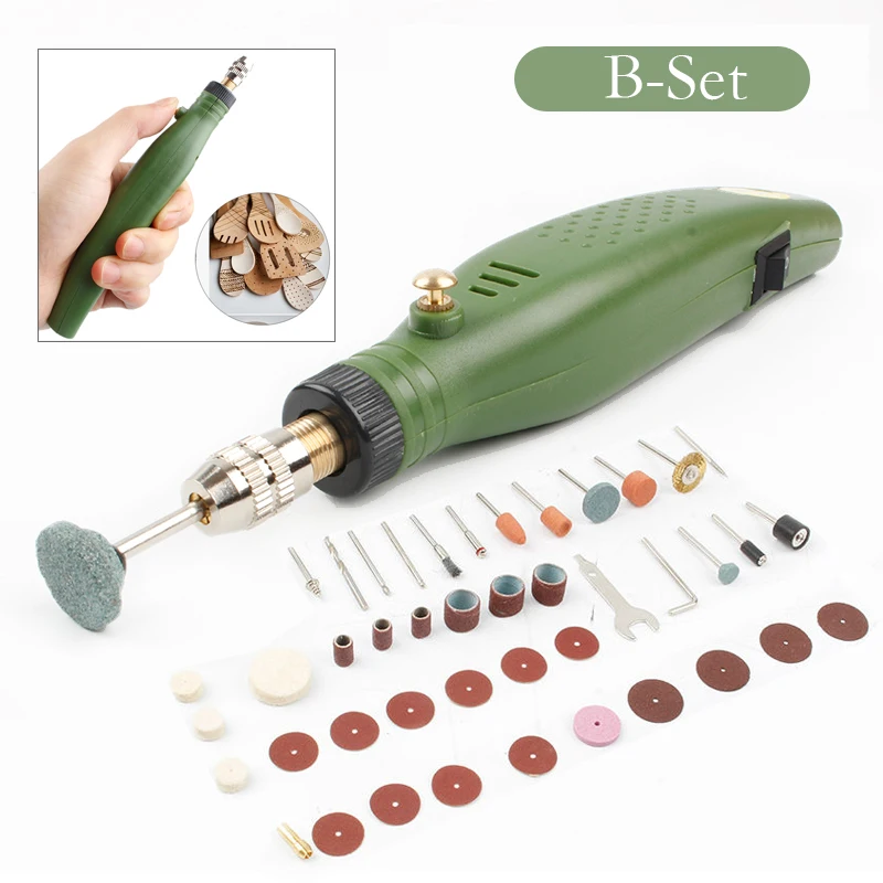 

20000R/Min Mini Electric drill accessories Electric Grinding Set 12V DC Grinder Tool for Milling Polishing Drilling Engraving