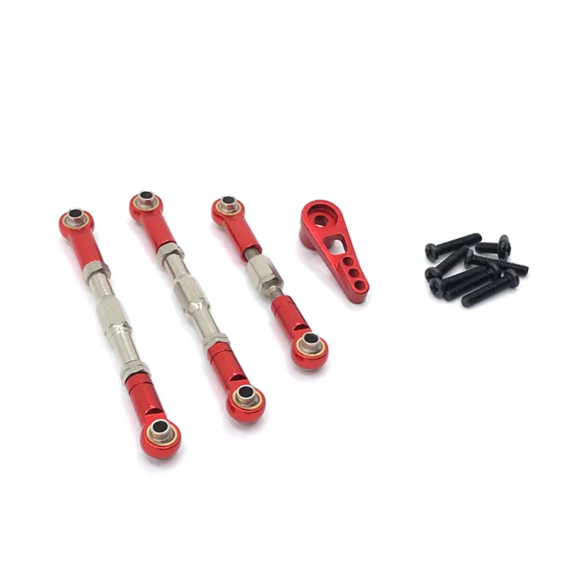 

3PCs Metal Steering Rocker Rod Linkage with Serve Arm for 1/12 Wltoys 12402 RC Car Upgrade Parts Universal 3PCs Metal Steering R