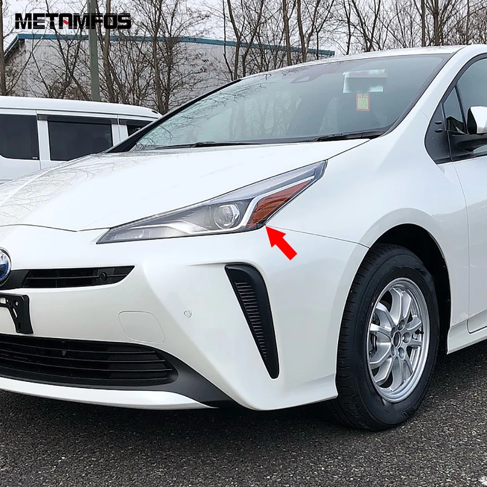 Налобный фонарь из углеродного волокна для хэтчбека Toyota Prius 2019 2020 накладка на