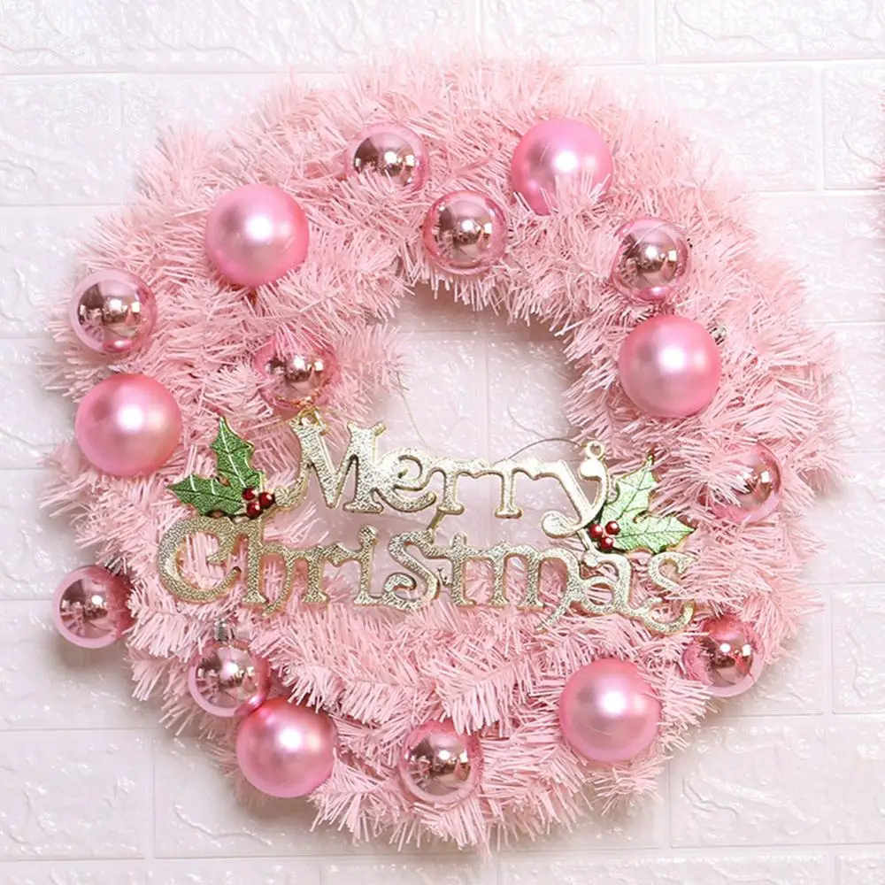 

LED Luminous Christmas Wreath Rattan Door Hanging Christmas Decoration 20DC03