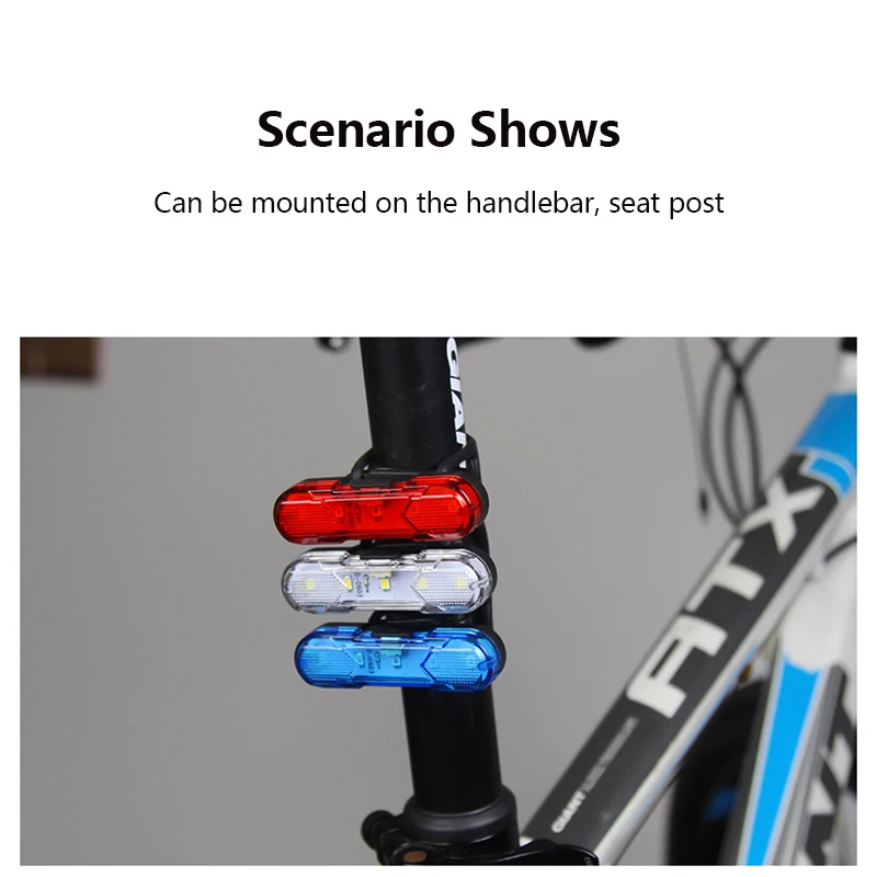 

Bike Light Waterproof Rear Tail Light LED USB Rechargeable Mountain Bike Cycling Light Safety Warning Light Bike Accessories