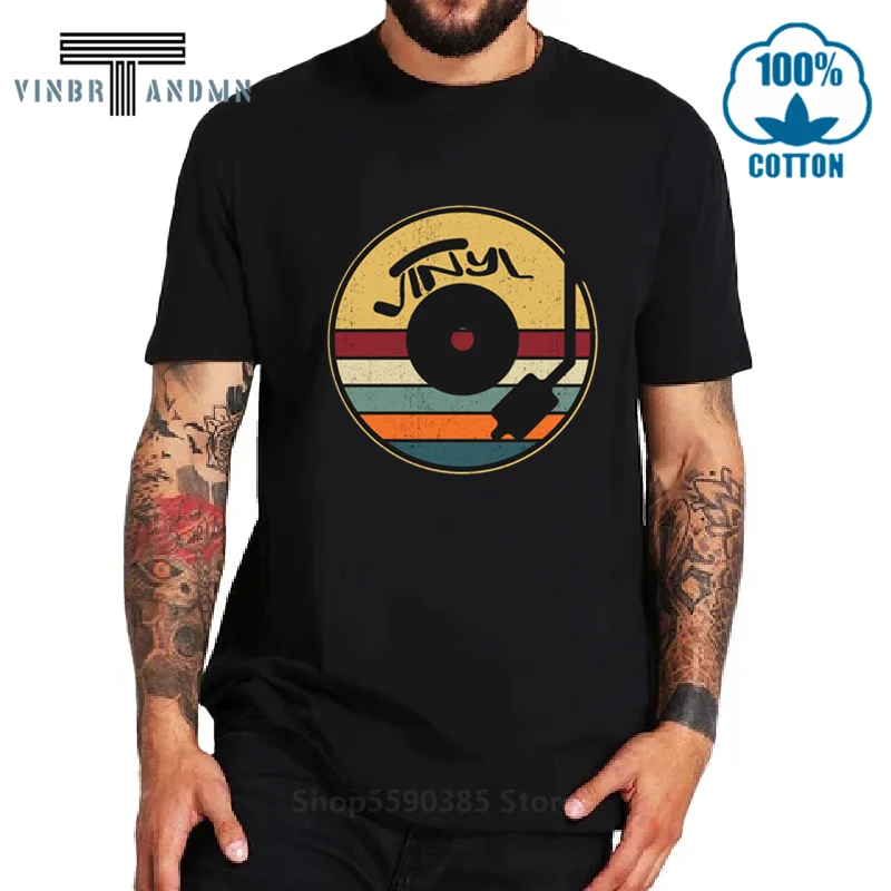 Vintage Disco Funky House Music T-Shirt Soul 70s 80s Club Retro Vinyl Record Tshirt Turntables Rock DJ T Shirts Hip Hop Clothing