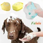 Щетка для груминга домашних питомцев, массажер для собак и кошек, Мягкая силиконовая щетка для купания, расческа для котят и щенков