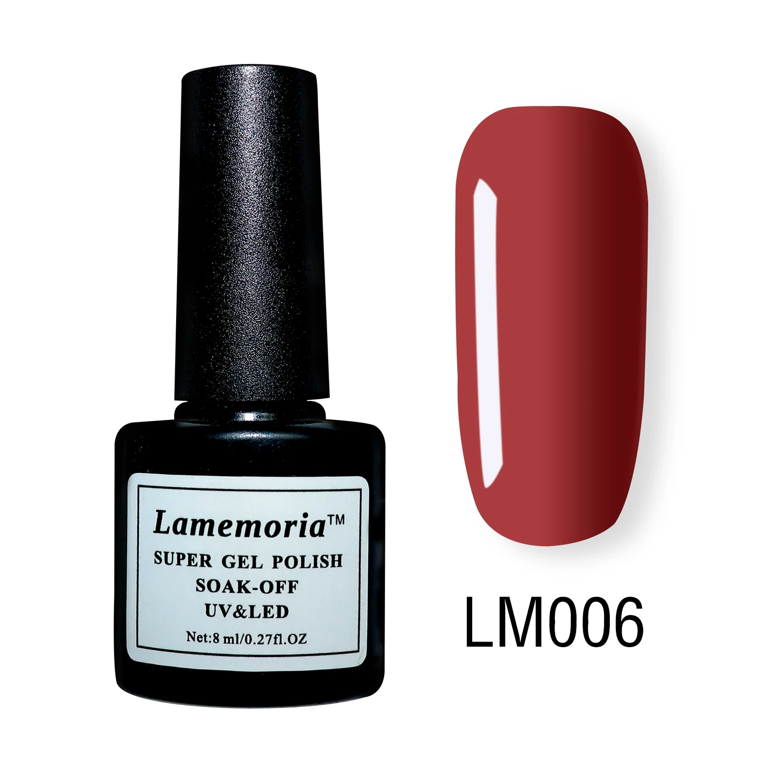 LM006 Lamemoria Гель-лак для ногтей 8 мл фиолетовый красный черный серый замачиваемый УФ Гель-лак клей маникюрный лак Инструменты для дизайна ногтей - Цвет: LM006