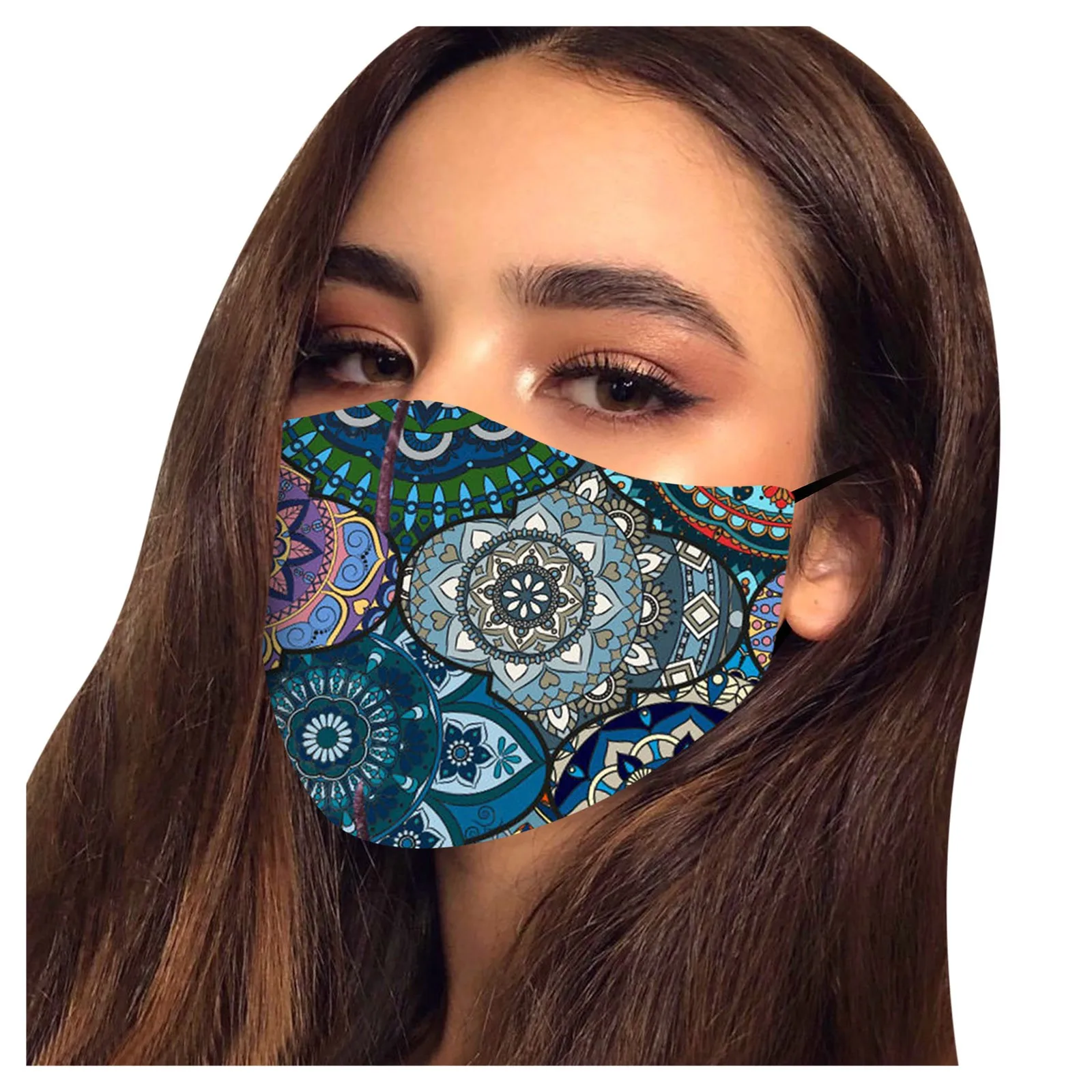 

Protective Mask For Face Women Flower Print Mouth Mask Reusable Adjustable Faceshield Mondkapjes Mascarillas Masque Visage