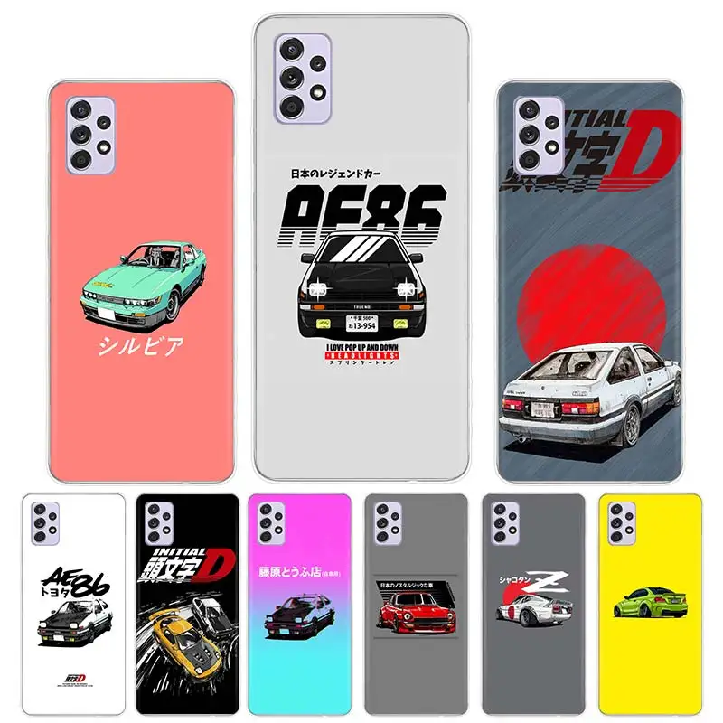 

Cartoon Car Tail Light JDM Case Funda For Samsung Galaxy A52 A51 A50 A71 A72 A70 A12 A22 A31 A32 A21S A30 A40 A41 A42 A11 Coque