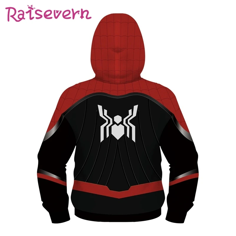 Marvel/Детские толстовки с 3D принтом куртки унисекс капюшоном и человеком пауком