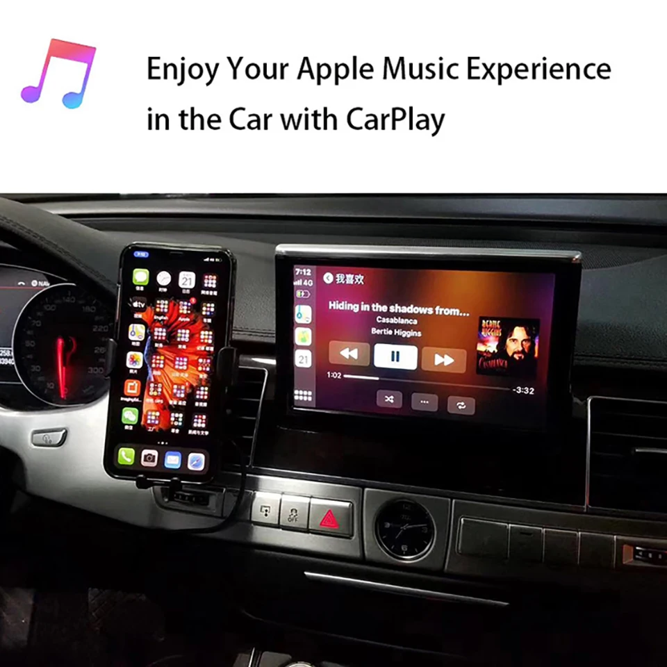 Беспроводной автомобильный зеркальный интерфейс Apple CarPlay Android для камеры заднего