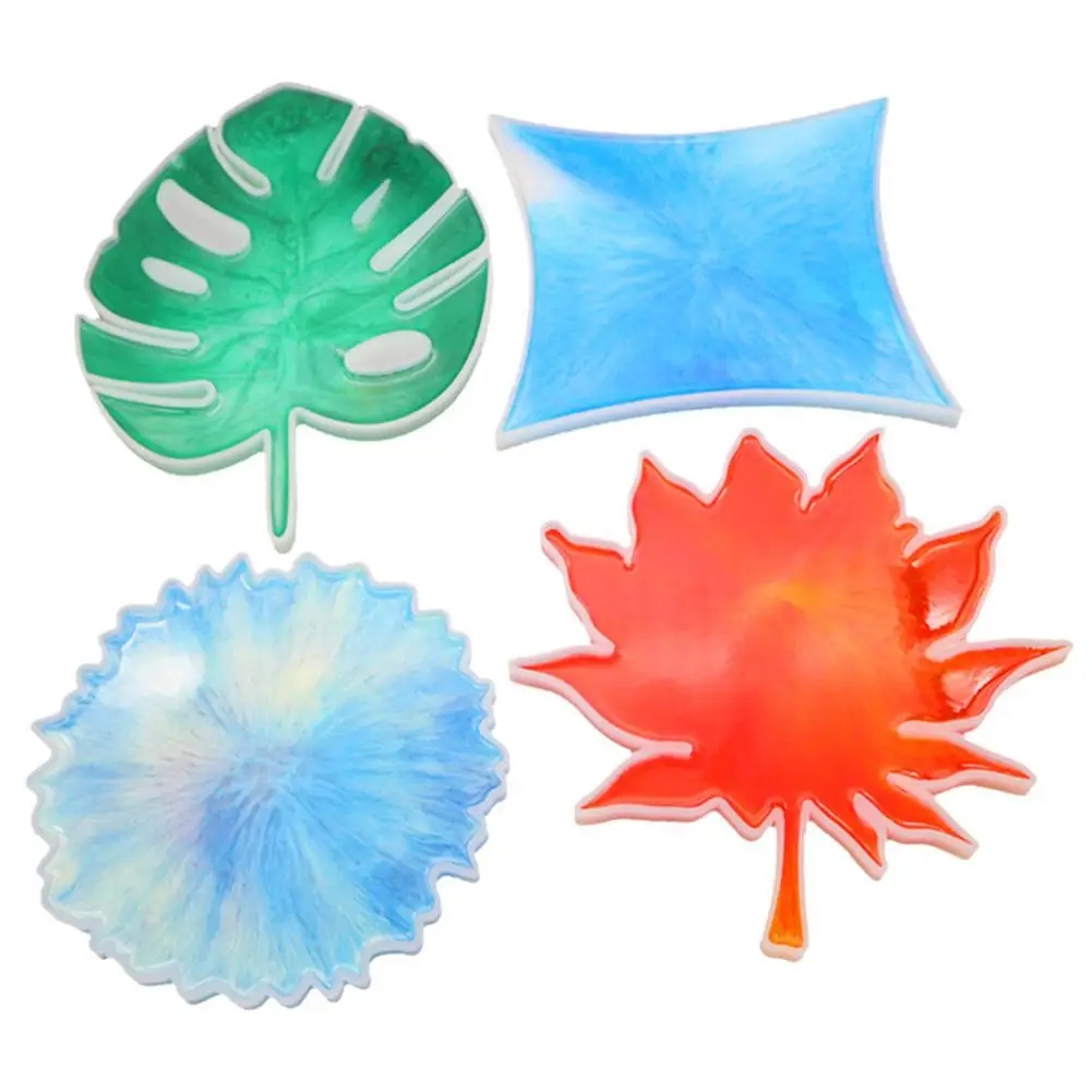 

DIY Geometric Hexagon Maple Leaf Crystal Silicone Epoxy Coaster Craft Decor Mold