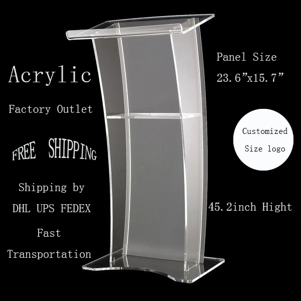 Акриловая подиумная палочка/Подиум/трибуна акриловая церковная палка ясная